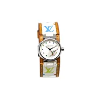 louis vuitton pre-owned montre tambour 24 mm pre-owned (années 1990-2000) - argent
