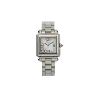 chopard pre-owned montre happy sport 27 mm pre-owned - blanc