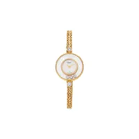 chopard pre-owned montre happy diamonds 21 mm pre-owned (années 1990) - blanc