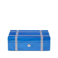 rapport boîte à accessoires en bois carnaby (28 cm x 17 cm) - bleu