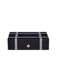 rapport boîte à accessoires en bois carnaby (28 cm x 17 cm) - noir