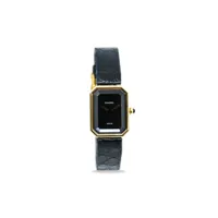 chanel pre-owned montre première 20 mm pre-owned (1987) - noir