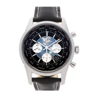 breitling montre transocean unitime 46 mm pre-owned (2021) - black