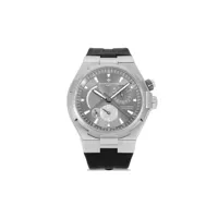 vacheron constantin pre-owned montre overseas dual time 42 mm (2010) - gris