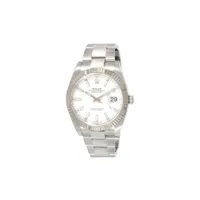 rolex montre datejust 41 mm pre-owned (2021) - blanc