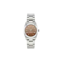 rolex montre oyster perpetual 31 mm pre-owned (1997) - marron