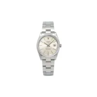 rolex montre oyster perpetual date 34 mm pre-owned - argent
