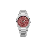 d1 milano montre ultra thin 40 mm - rouge