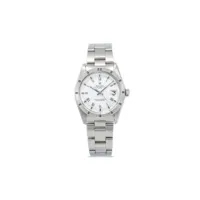rolex montre oyster perpetual date 34 mm pre-owned - blanc