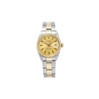 rolex montre oyster perpetual date 34 mm pre-owned - or