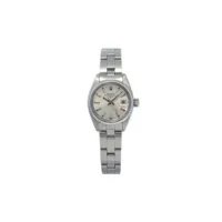 rolex montre oyster perpetual date 26 mm pre-owned - argent