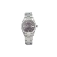 rolex montre oyster perpetual date 34 mm pre-owned - gris