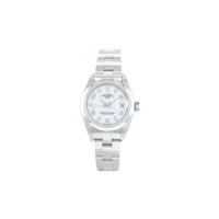 rolex montre oyster perpetual date 26 mm pre-owned (1999) - argent