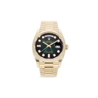 rolex montre day-date 36 mm pre-owned (2019) - vert