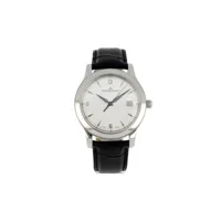 jaeger-lecoultre montre master control date 40 mm pre-owned (2010) - blanc