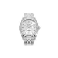 rolex montre datejust 36 mm pre-owned - blanc