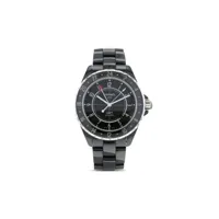chanel pre-owned montre j12 gmt 41 mm (2010) - noir
