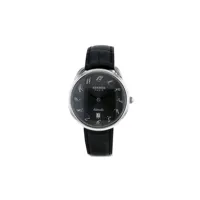 hermès pre-owned montre arceau 41 mm pre-owned (années 2000) - noir
