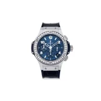 hublot montre chronographe big bang 39 mm pre-owned - bleu