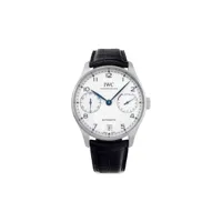 iwc schaffhausen montre portugieser automatic 42 mm pre-owned - argent