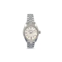rolex montre oyster perpetual date 26 mm pre-owned (1972) - tons neutres
