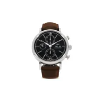 iwc schaffhausen montre chronographe portofino 42 mm pre-owned (2017) - noir