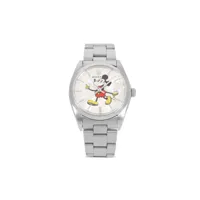 rolex x mickey mouse montre datejust 34 mm pre-owned - argent