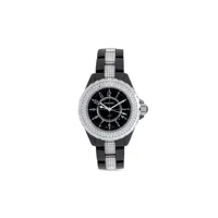 chanel pre-owned montre j12 34 mm pre-owned - noir
