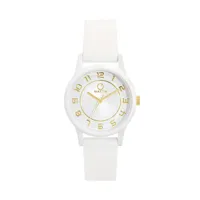 montre o watch flex blanc