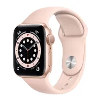 apple watch series 6 - gps - 40 - alu or / bracelet sport rose - regular  rose