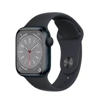 apple apple watch series 8 gps 41 mm aluminium noir (midnight) et bracelet sport noir (midnight)