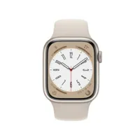 apple watch series 8 gps 41mm aluminium blanc (starlight) et bracelet sport blanc (starlight)