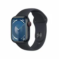 apple apple watch series 9 gps + cellular 41 mm avec boîtier en aluminium minuit et bracelet sport minuit m/l  noir