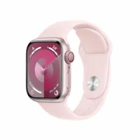 apple apple watch series 9 gps 41 mm boîtier en aluminium rose avec bracelet sport rose clair s/m  rose
