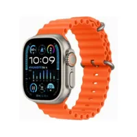 apple montre connectée apple watch ultra 2 gps+cell,49mm ti orange ob-bnl