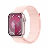 apple apple watch series 9 gps 45 mm boîtier en aluminium rose avec boucle sport rose clair  rose