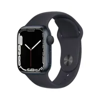 apple apple watch series 7 gps 41mm aluminium noir minuit avec bracelet sportif noir minuit