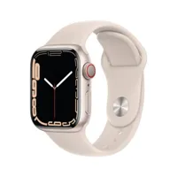 apple watch series 7 gps 45 mm blanc aluminium (starlight)