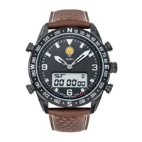 montre pour homme 668120  avec bracelet en cuir marron