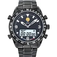 montre pour homme 668121 avec bracelet en acier noir