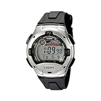 casio - w-753-1avcb - montre homme - quartz digitale - alarme/chronomètre/boussole - bracelet caoutchouc noir