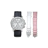 bulova montre chronographe diamant bracelet interchangeable pour femme