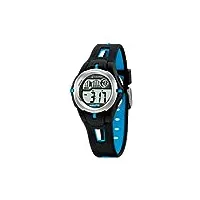 calypso - k5506/4 - montre garçons - quartz digitale - eclairage/chronomètre/temps intermédiaires/alarme - bracelet plastique multicolore