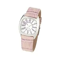 esprit - 4260295 - montre femme - quartz - analogique - bracelet cuir rose