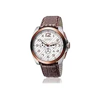 esprit - 4388666 - montre homme - quartz - analogique - chronographe - bracelet cuir marron