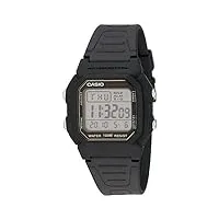 casio - w-800hg-9avcf - montre homme - quartz digitale - alarme/chronomètre/eclairage - bracelet caoutchouc noir