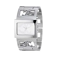 just cavalli - squared - quartz analogique - montre femme - bracelet en acier