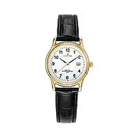 certus femmes analogique quartz montre avec bracelet en cuir 646500