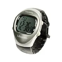 lifemax - 408 - montre mixte - quartz - digital - alarme - chronographe - bracelet plastique noir
