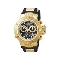 invicta - 5514 - montre homme - quartz chronographe - bracelet caoutchouc noir